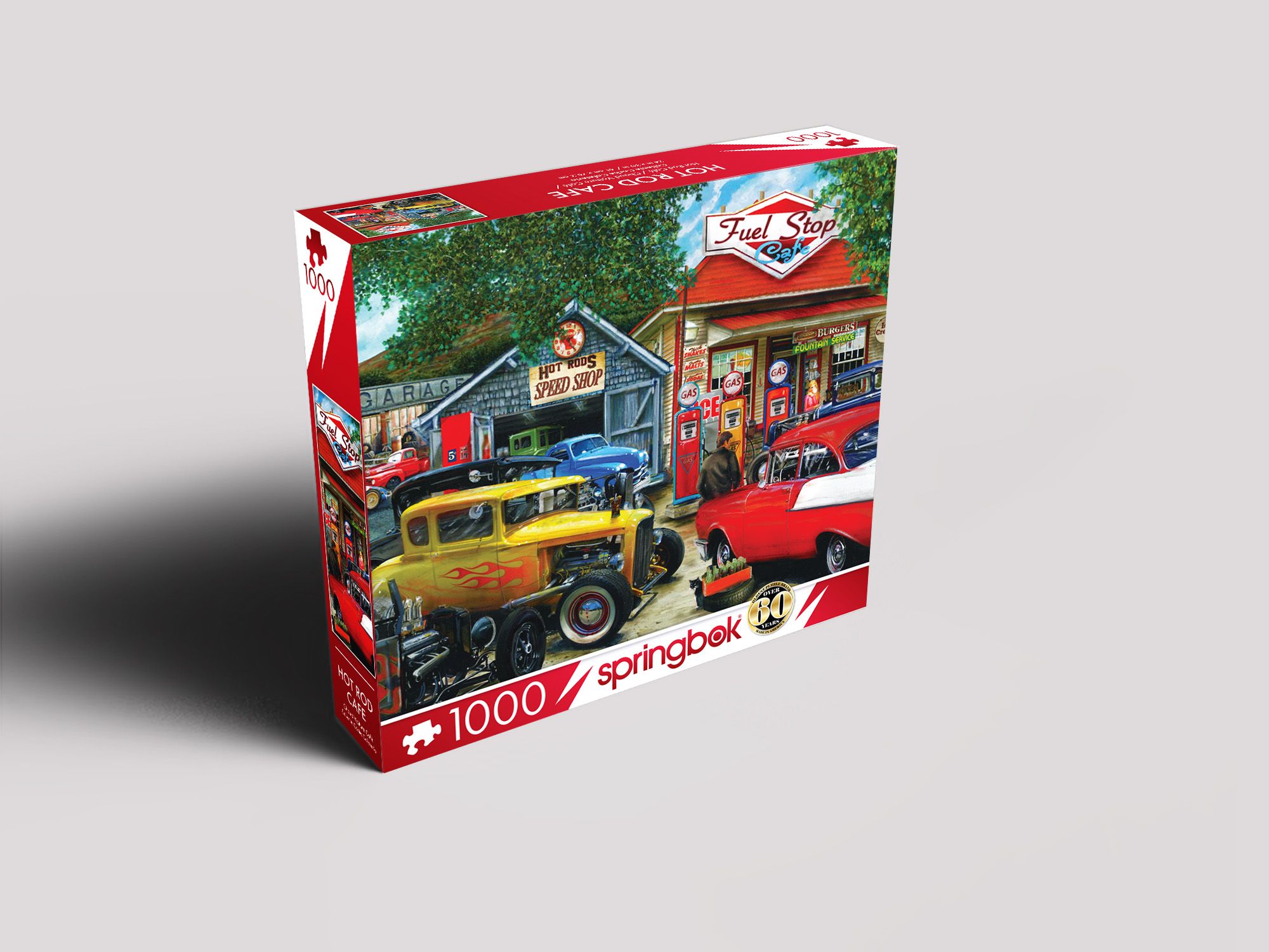 Puzzle Calvenno 1000 Pezzi – Hot Rods – Calendario Auto Straordinarie – Orizzontale