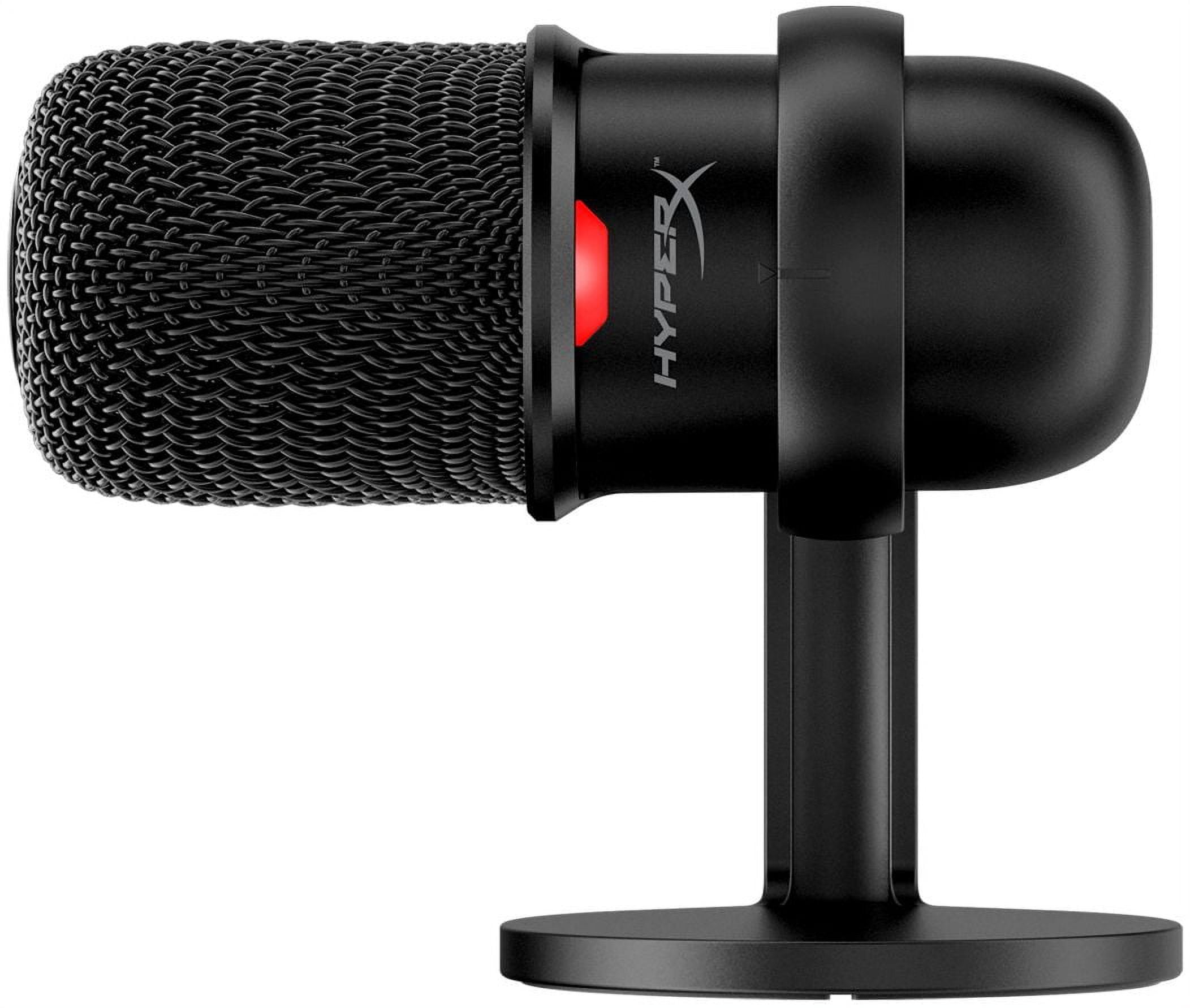 Newest HyperX SoloCast USB Computer Microphone for PC, Mac, Streaming, Podcasts, Twitch, YouTube, Discord | Tap-to-Mute Sensor | Cardioid Polar Pattern | /w GalliumPi Popfilter