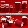 thumbnail image 5 of Milisten 20Set New Year Paper Cup High-end Red Waterproof Paper Disposable, 5 of 5