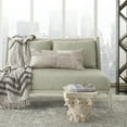 thumbnail image 3 of Nourison Natural Leather Hide Textured Rose Decorative Throw Pillow , 14" x 32", 3 of 5