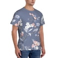 thumbnail image 2 of Vsdgher Watercolor Flowers Butterfly Print Men's Dry Fit Mesh Athletic Shirts Moisture Wicking Tennis T-Shirt Tops, 2 of 9