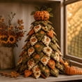 thumbnail image 6 of DIY Halloween Quilted Fabric Tree Kit Seasonal Centerpiece for Mantel Shelf, Handmade 3D Patchwork Décor Craft with Materials, 6 of 10