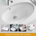 thumbnail image 4 of Desagüe de baño WEIHJMXG desagüe de lavabo emergente cromado plateado, 4 of 5