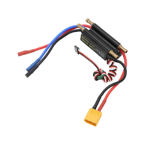 Brushless Motor Controller,30A RC Boat Waterproof Brushless ESC 2‑4S Electric Speed Controller for 450mm Boat Model