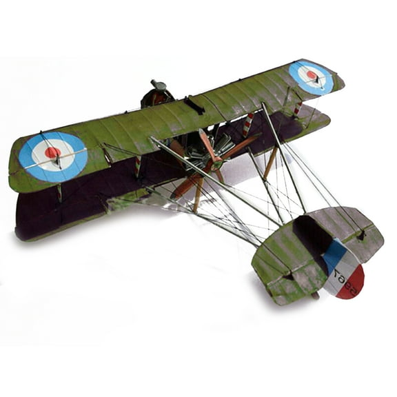 NATEFEMIN Challenging DIY Paper Plane Model for Skilled Builders - British Airco DH.2 Single-Seat Biplane