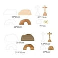 thumbnail image 3 of Empty Tomb Easter Scene & Cross Wooden Decor - He is Risen Jesus Tomb Tray Set, Christian Easter Resurrection Decoration for Home, Office, Tabletop, 3 of 6