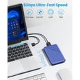 thumbnail image 7 of ORICO 2.5 inch External Hard Drive Enclosure Max 6TB 5Gbps SATA to USB 3.0 SSD/HDD Enclosure Case for Xbox（No Hard Drive）, 7 of 7