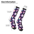 thumbnail image 2 of Naloa Skull mushroom space Thigh High Socks Extra Long Stretchy Sock Women Over Knee High Opaque Stocking Daily Wear, 2 of 6
