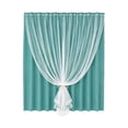 thumbnail image 2 of Thermal Insulated Blackout Curtains Room Darkening Drapes With Sheer Overlay Window Decor For Bedroom And Living Room, 2 of 6