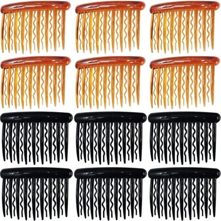 12 Pieces Tortoise Side Combs Plastic Teeth Hair Comb for Fine Hair Thin Hair Accessories, Black and Brown | Walmart Canada 12 Pieces Tortoise Side Combs Plastic Teeth Hair Comb for Fine Hair Thin Hair Accessories, Black and Brown | Walmart Canada