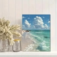 thumbnail image 2 of Turquoise Tropical Island Seascape Canvas Home Office Coastal Wall Decor, 2 of 8