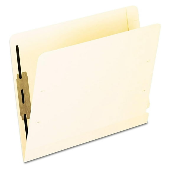 YfulYde 13160 Laminated Spine End Tab Folder with 2 Fastener, 11 pt Manila, Letter (Box of 50)
