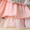 thumbnail image 5 of Toddler & Baby Girls Summer Off Shoulder Tutu Princess Dress Chiffon Flowy Beachwear Sundress, 5 of 7
