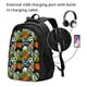 thumbnail image 2 of Balery Balls Mochila con carga USB para hombre y mujer - Mochila impermeable y antirrobo para laptop con puerto USB para viajes, trabajo, 2 of 7