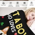 thumbnail image 6 of Just A Boy Who Love Corgis Blanket Cute Corgis Decor Dog Throw Blanket Gifts for Girls Boys Dog Lover Super Warm Soft Plush Fleece Flannel Blanket Couch Bedding Blanket for Kids Adult Women 40"x50", 6 of 6