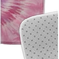 thumbnail image 3 of Simply Daisy 34" x 21" Plush Microfiber Pink Shibori Burst Bath Mat, 3 of 3