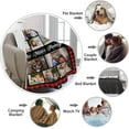 thumbnail image 5 of Dad Gifts Blanket Custom Blanket with Photos Text Personalized Best Dad Ever Pictures Collage Throw Blanket Customized Father's Day Birthday Gifts for Dad Father Papa, 5 of 6