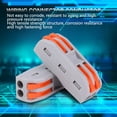 thumbnail image 4 of 28 Pcs 2-Position Compact Orange Nylon Flame Retardant Wire Connector 11-28 AWG PCT-2-2, 4 of 5