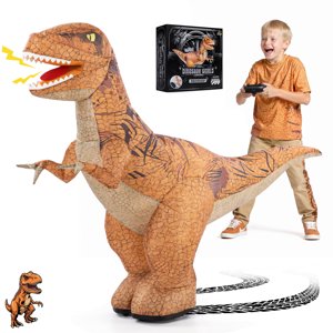 WOWEHICLE 4ft Inflatable Dinosaur RC Car