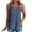 Blue, variant on HAiming Tank Tops for Women Solid Color Round Neck Summer Sleeveless T Shirt Tunic Dressy Casual Loose Comfy Vest