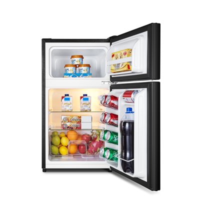Buy Hisense 3 2 Cu Ft Two Door Mini Fridge With Freezer Rt32d6abe Black Online In Turkey 955953051