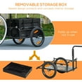 thumbnail image 6 of Demifill Bike Cargo Trailer - Black, Removable Storage Box & Galvanized Bottom, 6 of 7