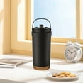 thumbnail image 6 of kkbbma under $5 Ceramic Coffee Tumbler - Coffee Cup | 500ml Ceramic Mug with Lid | Leak Proof Water Bottle with Ergonomic Handle, Multi-purpose Insulated Beverage Cups, Mug, 6 of 6