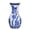 # Simple Floral Texture, variant on Blue And White Ceramic Vase 11 Inch Tall Flower In Flpattern Large Retro Chinoiserie Decor Side Table Centerpiece Living Room Bookshantique Grand Millennial