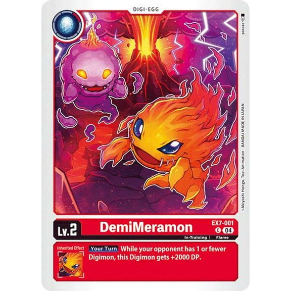 Digimon Liberator Common DemiMeramon EX7-001