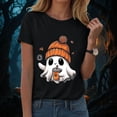 thumbnail image 2 of mgoYE Halloween Tshirts Women Halloween Shirts Crew Neck Loose Tee Tunic Tops Woman Tshirts Size L, 2 of 8
