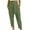 Olive Green, variant on WREESH Womens Business Casual Pants Fashion High Waist Waist Zipper Straight Leg Solid Color Versatile Casual Pants Olive Green