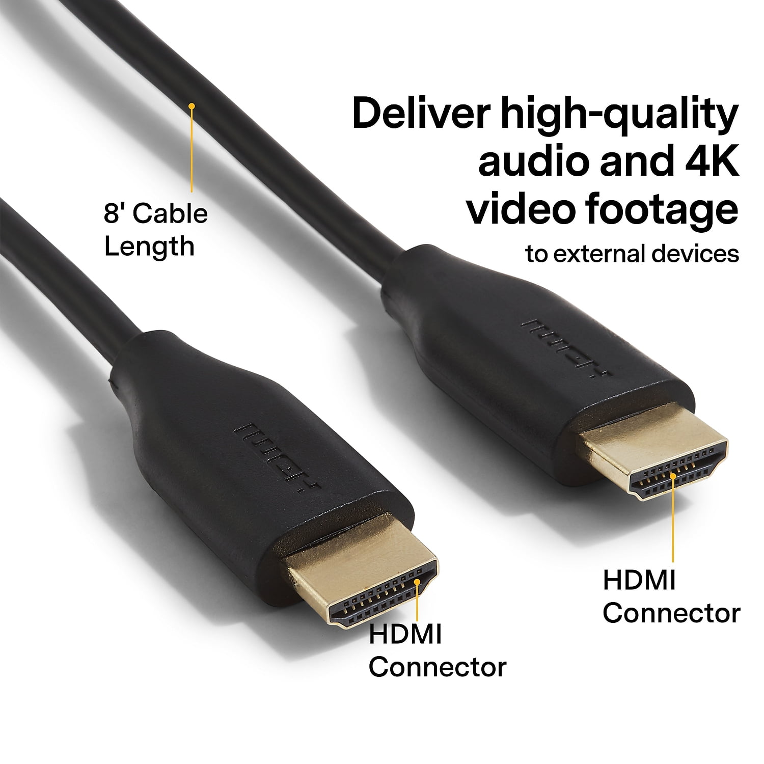 XIBUZZ 4K HDMI Cable 50 feet, High-Speed 4k HDMI Cable TV Cable, HDMI Cable  50 Foot for 4K@60HZ,1080p UHD, FullHD, CL3 Rated, ARC, PS4, TV HDMI Cable,  50 ft HDMI Cable (50