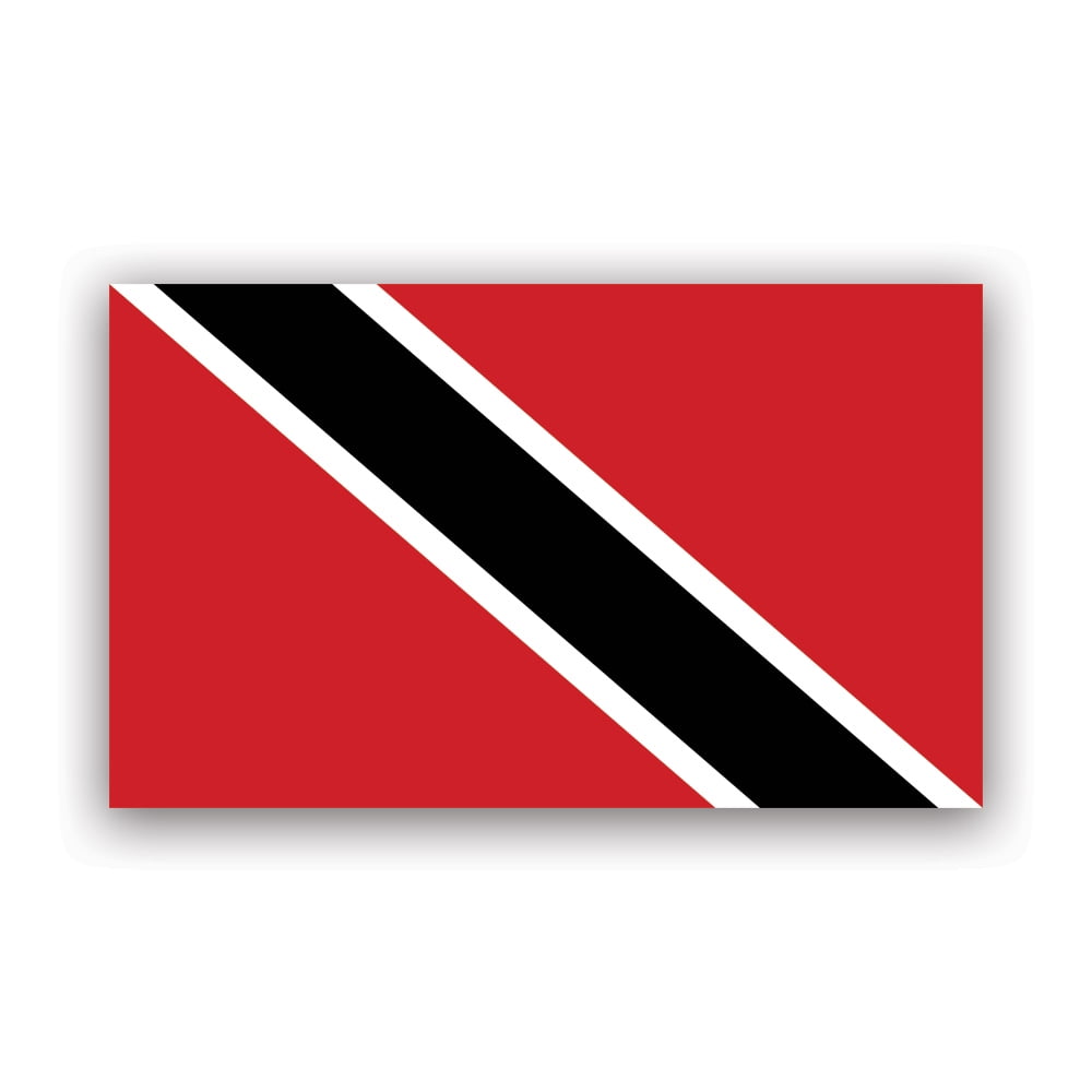 Trinidadian Flag Sticker Decal Self Adhesive Vinyl Weatherproof