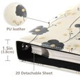 thumbnail image 3 of FORMRS 3 Ring Photo Album 4"x6" Self Adhesive Large Capacity PU Leather Cover, Small Black Flowers, 3 of 8