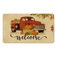 thumbnail image 1 of Halloween Decorations Bedroom Entry Way Door Mat Indoor Thanksgiving Welcome Happy Ha Rvest Happy Fall Pumpkin Print Color Block Non Slip Funny Rugs, 1 of 5