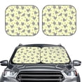 thumbnail image 6 of Lsque Funny Chicken 2 PCS Windshield Sun Shade | CarFoldable Window Covers | Car Accessories Reflect UV for Universal Cars SUV Truck | Medium, 6 of 7