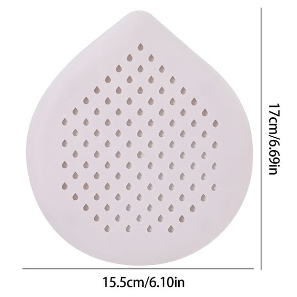 YATLTE Hair Drain Catcher, Shower Drain Cover Tub Stopper Square Silicone Floor drain cover for Bathroom with Suction Cup, Easy to Install Suit for Bathroom, Bathtub, Kitchen