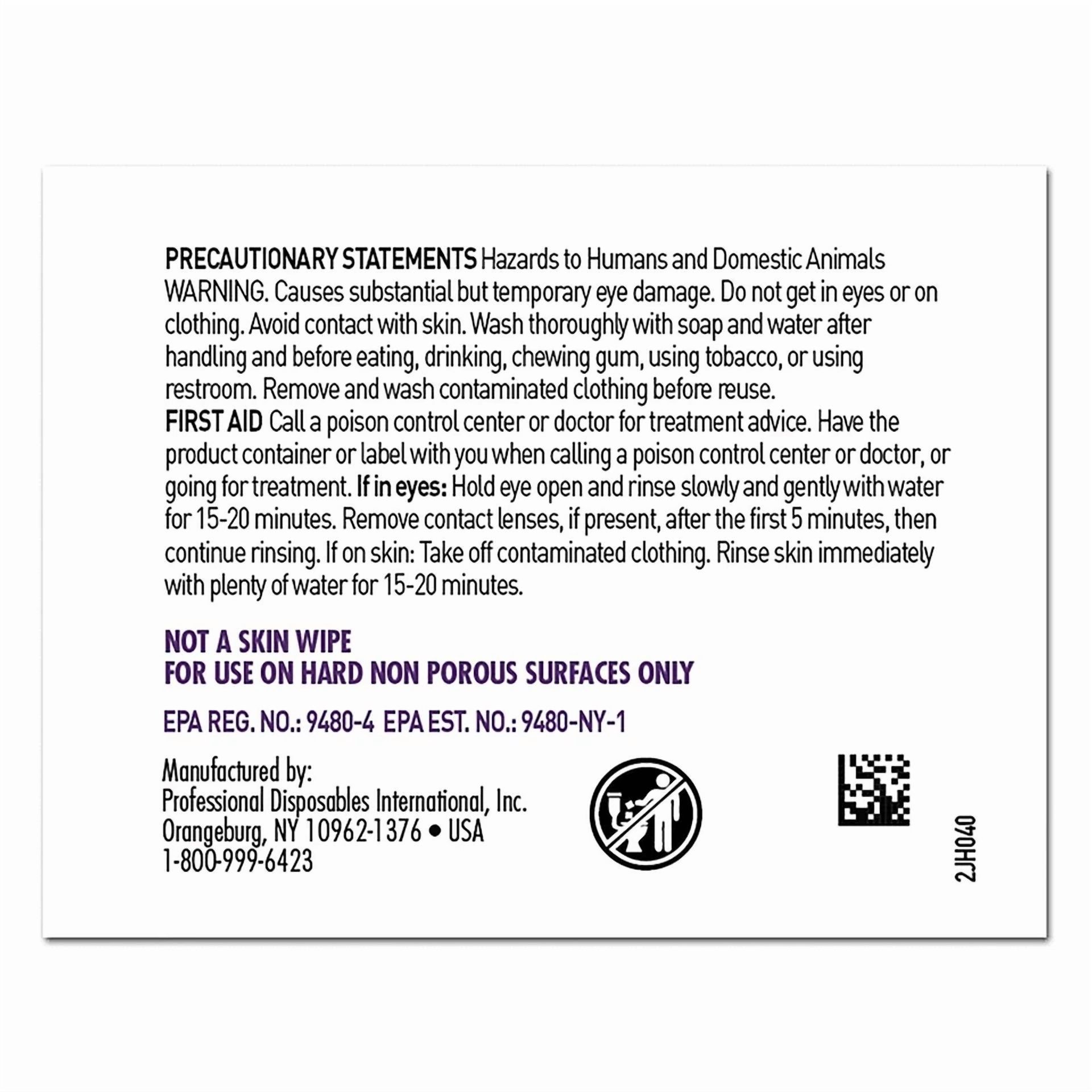 Pdi Super Sani-Cloth Surface Disinfectant 50 Count Alcohol Scent 50 Ct