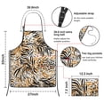 thumbnail image 3 of Animal Print Pattern Apron-Garden Aprons for Women with Pockets-Cotton Linen Waterproof Kitchen Cooking Gardening Aprons Adjustable for Kitchen,Cooking,BBQ and Salon 33x27 Inch, 3 of 7