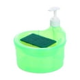 thumbnail image 2 of Soap Dispenser and Scrubber Holder Kitchen Soap Dispenser for Kitchen Hotel Green, 2 of 8
