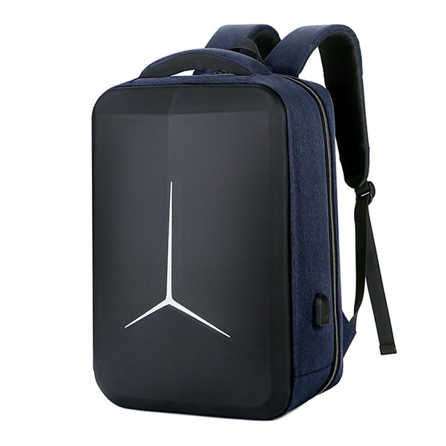 Guardurnaity para portátil, impermeable, de gran capacidad, de PU, para mujer, para ordenador portátil, con carga USB, reemplazo de para Mochilas Azul oscuro Guardurnaity AP012174-02