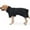 Black, variant on UOSIA Dog Winter Jacket Raincoat Waterproof Windproof Reflective Coat with Warm Insulation