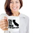 thumbnail image 2 of California Is My Happy Place Map Art Coffee & Tea Gift Mug, Souvenir, Pantry Ceramic Cup, Home Décor, Ornament, Accessories, Products And Unique Novelty State Of California Themed Housewarming Gifts, 2 of 4