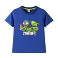 thumbnail image 4 of Plants Vs. Zombies Pure Cotton Short-sleeved T-shirt Children's Loose Breathable Top, 4 of 5