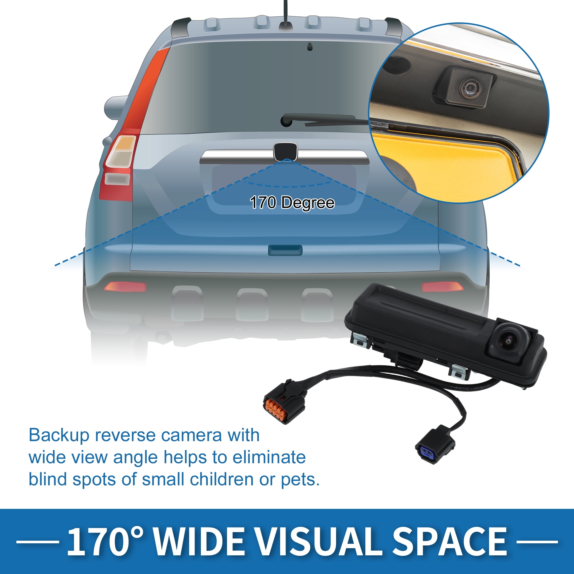 Unique Bargains Rear View Camera for Kia Soul 2020 2021 2022 Park Assist Backup Camera