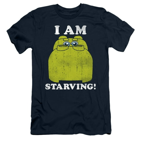 Hungry Hungry Hippos Im Starving S/S Adult 30/1 T-Shirt Navy