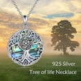 thumbnail image 6 of Tree of Life Necklace Sterling Silver Celtic Tree of Life Pendant Jewelry Gifts for Women Men, 6 of 10