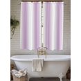 thumbnail image 7 of Bedroom Curtains 63 Inches length, Light Purple White Window Treatment Curtain Drapes, Gradient Solid Stripes Geometric Rod Pocket Curtain Panels for Living Room Kitchen, 42"x63", 2 Panels, 7 of 7