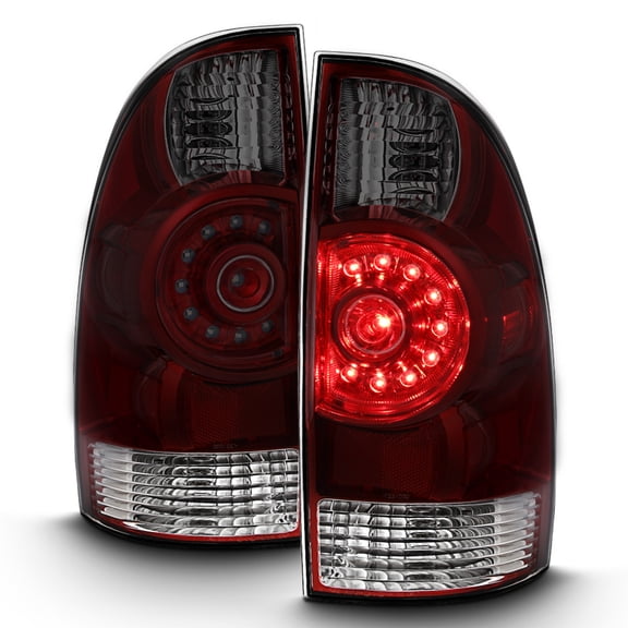 For Red Smoked 2005-2015 Toyota Tacoma Tail Lights Brake Lamps 05-15 Left Right