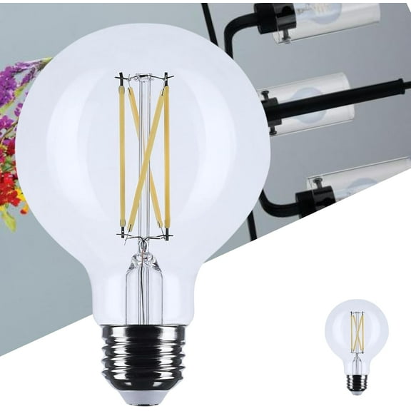 Satco S12481 G25 Globe LED Light Bulb 4.5W 120V 3500K 350 Lumen E26 Medium Base Dimmable (1 Pack)